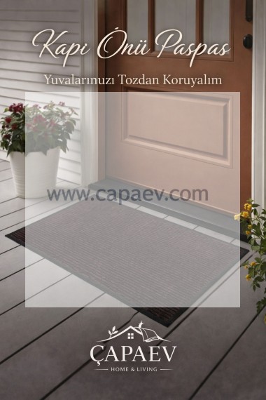 Nem Alıcı Toz Kontrol Paspası Kapı Önü Toz&Nem Kontrol Paspasları 50 cm x 80 cm -Bordo Renk